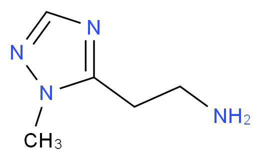 2-(1-methyl-1H-1,2,4-triazol-5-yl)ethan-1-amine_分子结构_CAS_856862-33-4