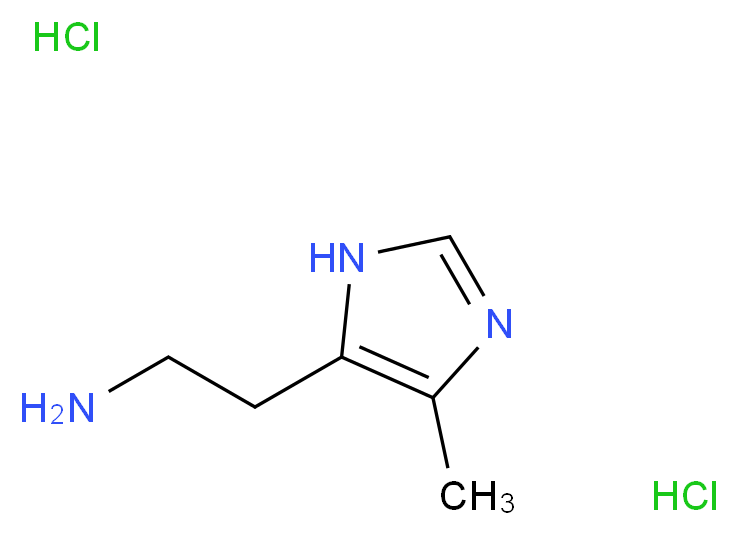 2-(4-methyl-1H-imidazol-5-yl)ethan-1-amine dihydrochloride_分子结构_CAS_36376-47-3