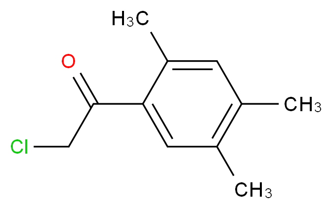 2-Chloro-1-(2,4,5-trimethyl-phenyl)-ethanone_分子结构_CAS_62919-60-2)