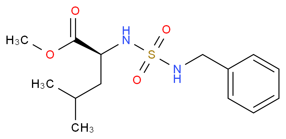 methyl N-[(benzylamino)sulfonyl]-L-leucinate_分子结构_CAS_)