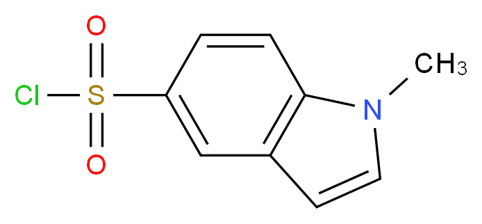 1-methyl-1H-indole-5-sulfonyl chloride_分子结构_CAS_859850-75-2)