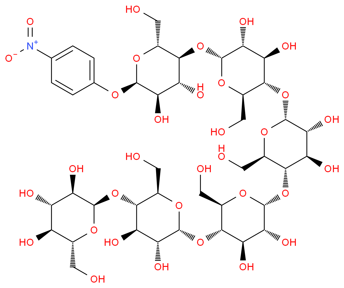 4-Nitrophenyl α-D-maltohexaoside_分子结构_CAS_74173-30-1)