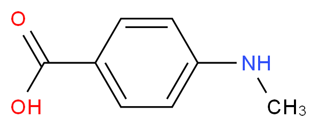 4-(methylamino)benzoic acid_分子结构_CAS_10541-83-0