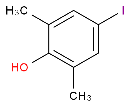 4-iodo-2,6-dimethylphenol_分子结构_CAS_10570-67-9