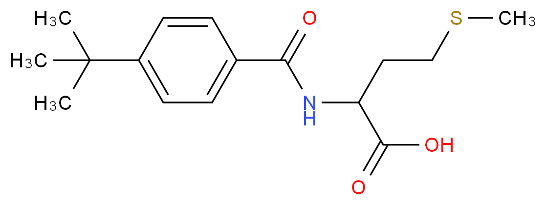 2-[(4-tert-butylphenyl)formamido]-4-(methylsulfanyl)butanoic acid_分子结构_CAS_65054-82-2
