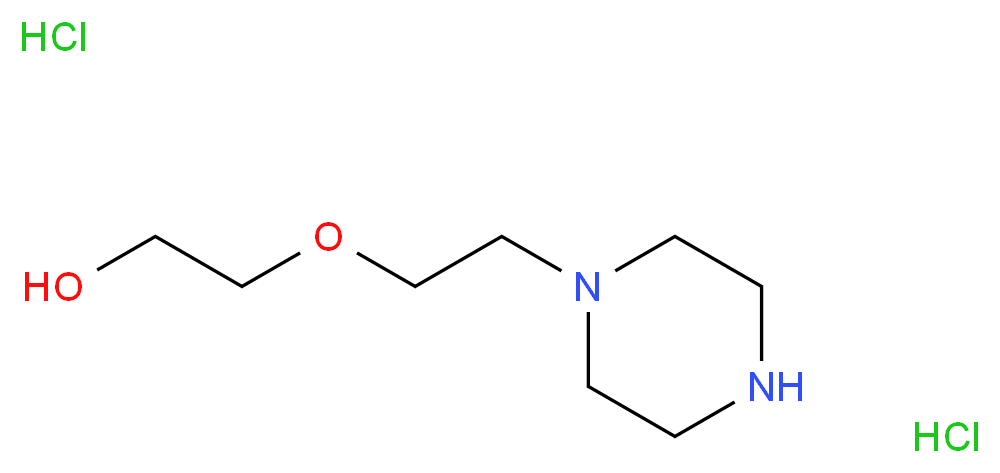 2-[2-(piperazin-1-yl)ethoxy]ethan-1-ol dihydrochloride_分子结构_CAS_85293-16-9