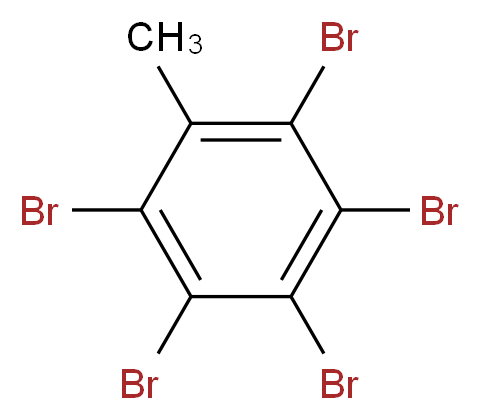 1,2,3,4,5-pentabromo-6-methylbenzene_分子结构_CAS_87-83-2