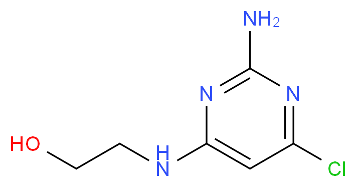 2-[(2-Amino-6-chloropyrimidin-4-yl)amino]ethanol_分子结构_CAS_2846-77-7)