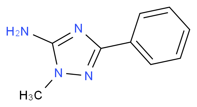 1-methyl-3-phenyl-1H-1,2,4-triazol-5-amine_分子结构_CAS_3357-30-0