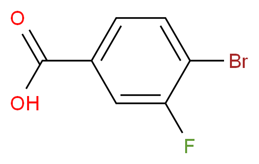 4-Bromo-3-fluorobenzoic acid 98%_分子结构_CAS_153556-42-4)