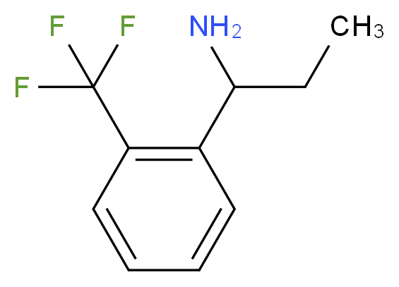1-[2-(trifluoromethyl)phenyl]propan-1-amine_分子结构_CAS_473732-54-6