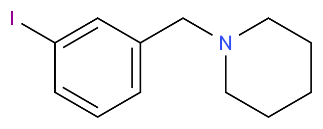 1-[(3-iodophenyl)methyl]piperidine_分子结构_CAS_859850-87-6