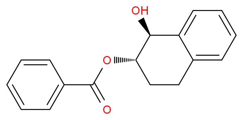 (1S,2S)-1-hydroxy-1,2,3,4-tetrahydronaphthalen-2-yl benzoate_分子结构_CAS_904316-37-6