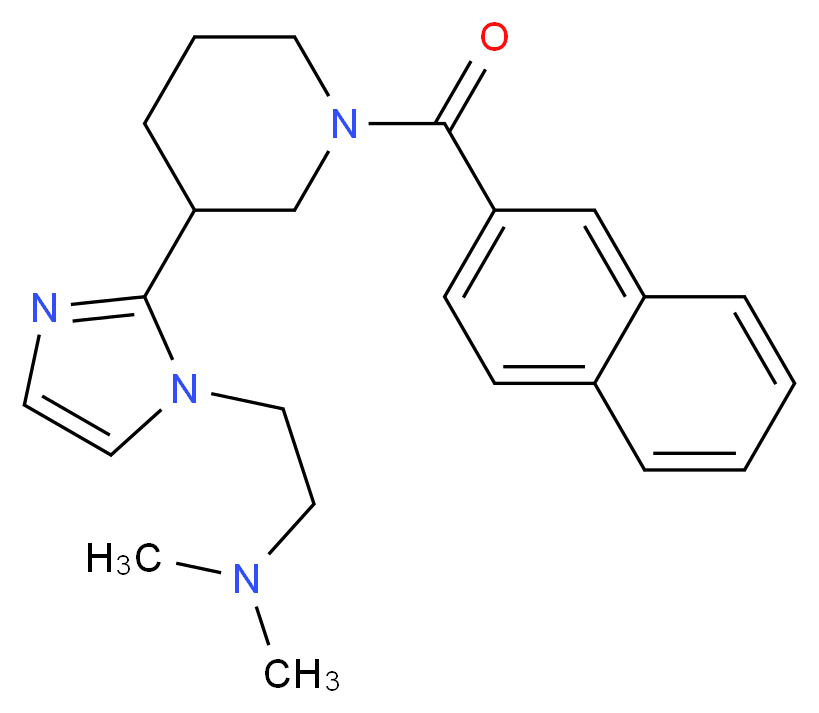 N,N-dimethyl-2-{2-[1-(2-naphthoyl)-3-piperidinyl]-1H-imidazol-1-yl}ethanamine_分子结构_CAS_)
