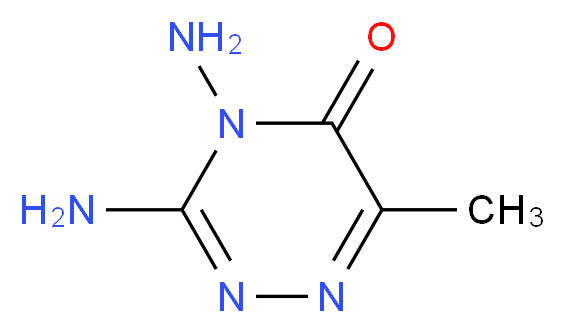 3,4-diamino-6-methyl-1,2,4-triazin-5(4H)-one_分子结构_CAS_)