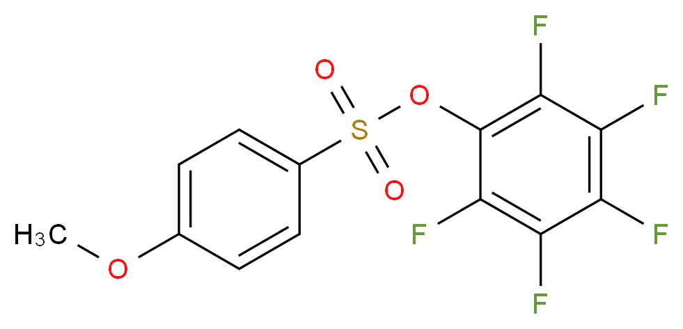 pentafluorophenyl 4-methoxybenzene-1-sulfonate_分子结构_CAS_663175-94-8