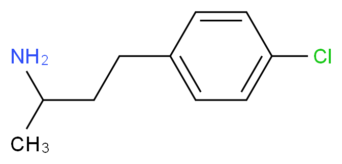 3-(4-Chloro-phenyl)-1-methyl-propylamine_分子结构_CAS_)