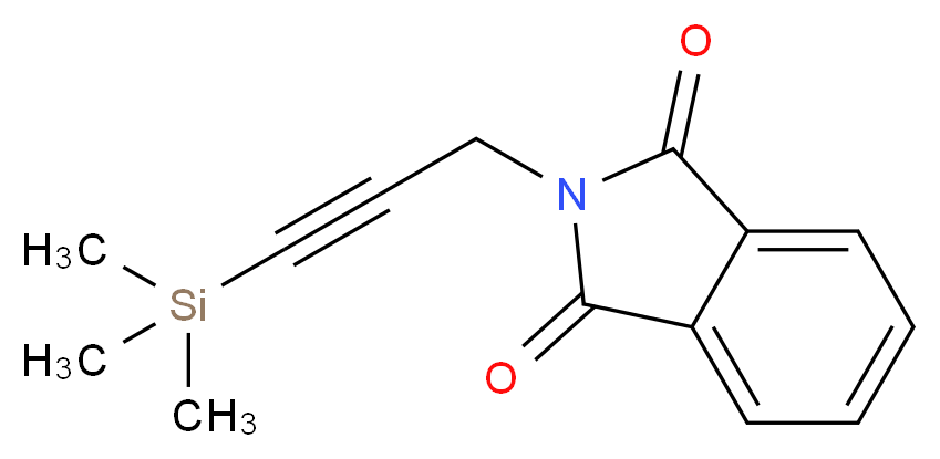 2-[3-(trimethylsilyl)prop-2-yn-1-yl]-2,3-dihydro-1H-isoindole-1,3-dione_分子结构_CAS_351029-12-4