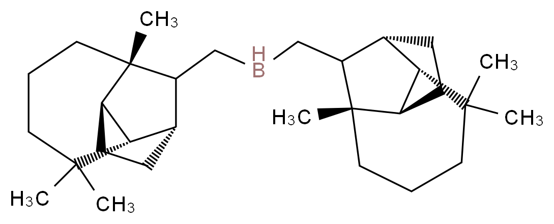 bis({[(1R,2S,7R,9S)-3,3,7-trimethyltricyclo[5.4.0.0<sup>2</sup>,<sup>9</sup>]undecan-8-yl]methyl})borane_分子结构_CAS_77882-24-7