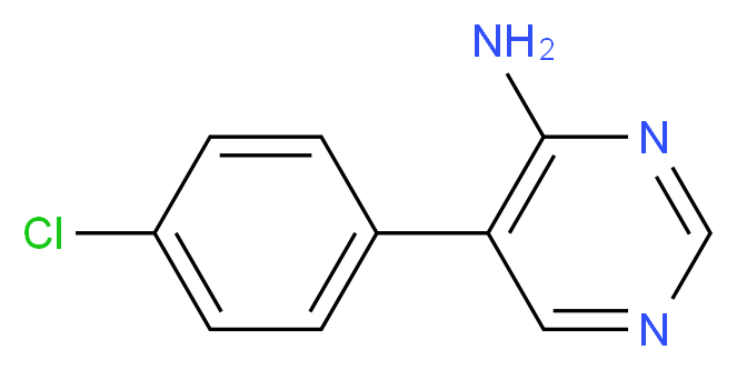 5-(4-chlorophenyl)pyrimidin-4-amine_分子结构_CAS_35202-25-6