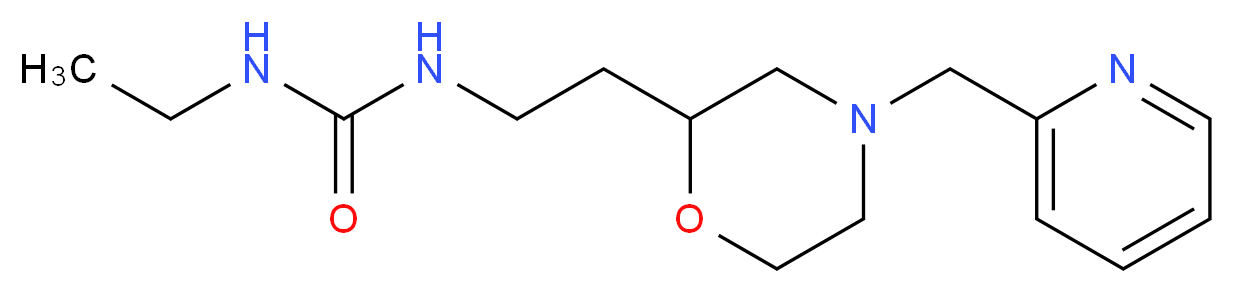 N-ethyl-N'-{2-[4-(pyridin-2-ylmethyl)morpholin-2-yl]ethyl}urea_分子结构_CAS_)