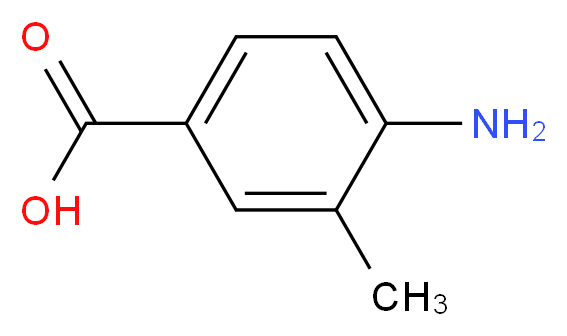 4-amino-3-methylbenzoic acid_分子结构_CAS_2486-70-6