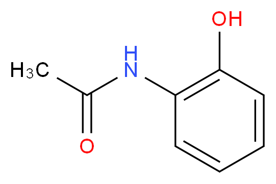 N-(2-Hydroxyphenyl)acetamide_分子结构_CAS_)