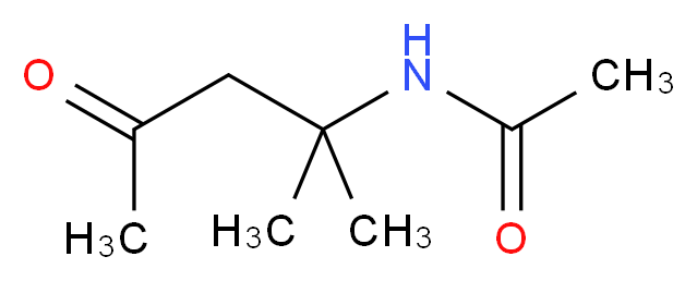 N-(1,1-Dimethyl-3-oxobutyl)acetamide_分子结构_CAS_40652-47-9)