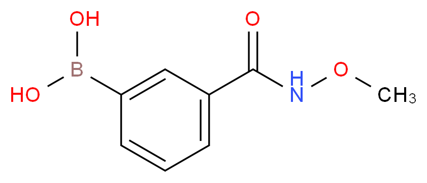 [3-(methoxycarbamoyl)phenyl]boronic acid_分子结构_CAS_850567-26-9