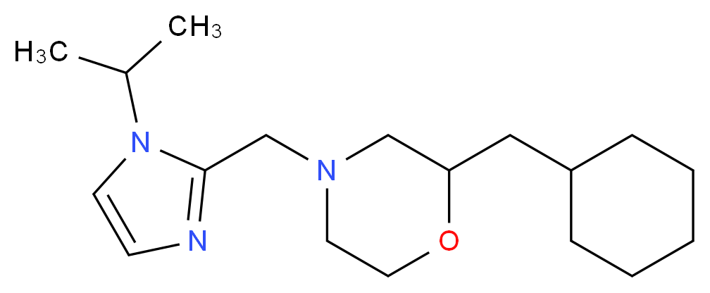 2-(cyclohexylmethyl)-4-[(1-isopropyl-1H-imidazol-2-yl)methyl]morpholine_分子结构_CAS_)