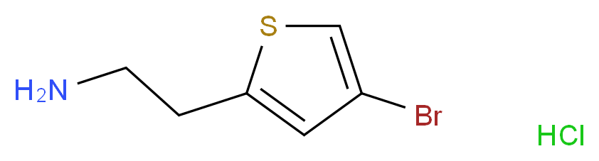 2-(2-Aminoethyl)-4-bromothiophene hydrochloride_分子结构_CAS_1172469-40-7)