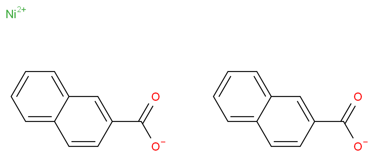nickel(2+) ion bis(naphthalene-2-carboxylate)_分子结构_CAS_61788-71-4