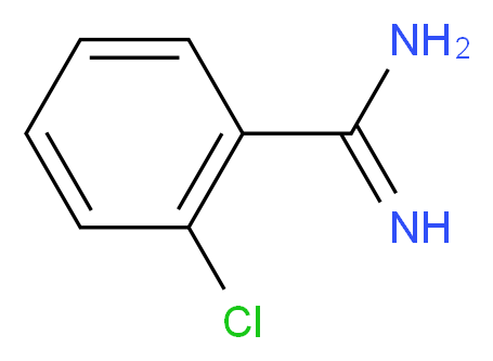 2-chlorobenzene-1-carboximidamide_分子结构_CAS_45743-05-3)