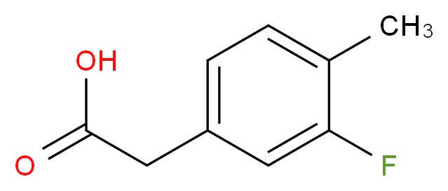 3-Fluoro-4-methylphenylacetic acid_分子结构_CAS_261951-74-0)