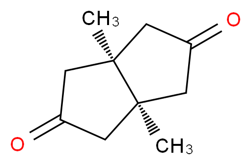 (3ar,6ar)-3a,6a-dimethyl-octahydropentalene-2,5-dione_分子结构_CAS_21170-10-5