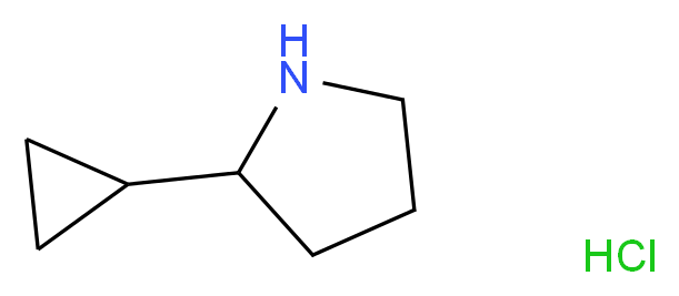 2-cyclopropylpyrrolidine hydrochloride_分子结构_CAS_)