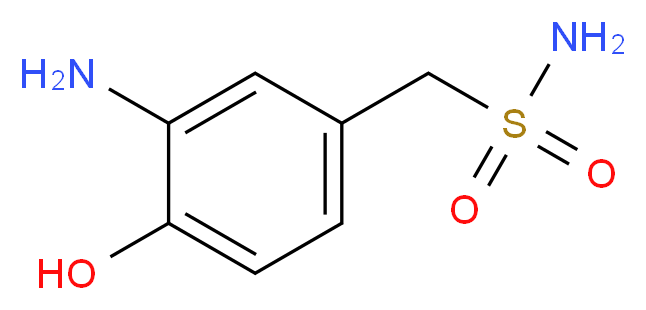 (3-amino-4-hydroxyphenyl)methanesulfonamide_分子结构_CAS_85237-56-5
