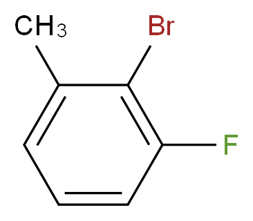 2-bromo-1-fluoro-3-methylbenzene_分子结构_CAS_59907-13-0