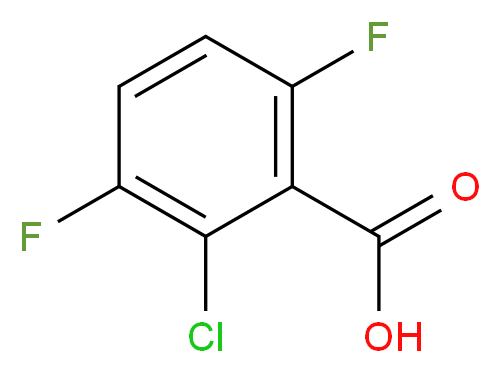2-Chloro-3,6-difluorobenzoic acid_分子结构_CAS_287172-74-1)