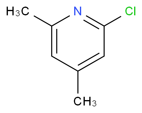 2-chloro-4,6-dimethylpyridine_分子结构_CAS_30838-93-8