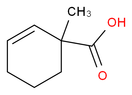 1-methylcyclohex-2-ene-1-carboxylic acid_分子结构_CAS_64326-19-8