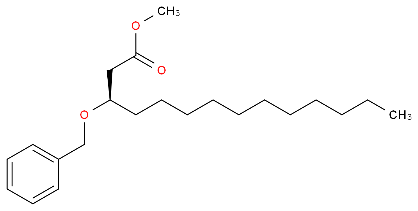 (R)-3-Benzyloxy Myristic Acid Methyl Ester_分子结构_CAS_114264-01-6)