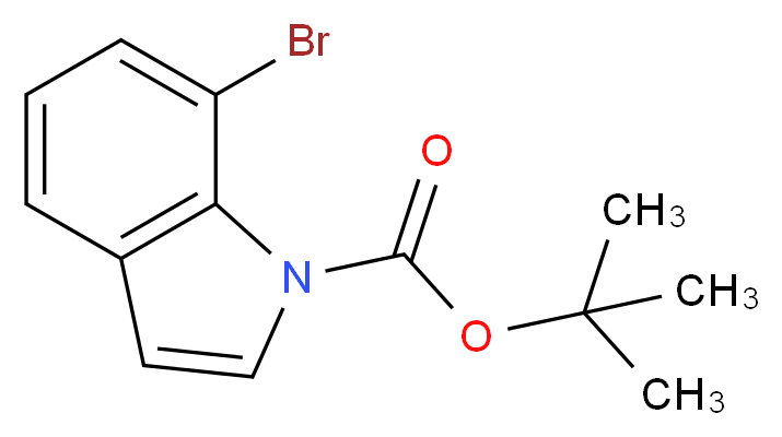 tert-Butyl 7-bromo-1H-indole-1-carboxylate_分子结构_CAS_868561-17-5)