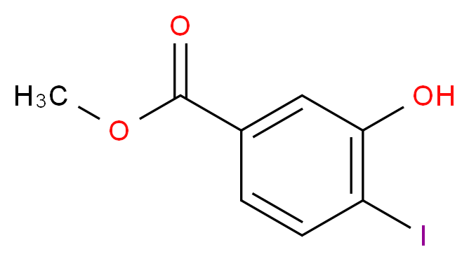 Methyl 3-hydroxy-4-iodobenzenecarboxylate_分子结构_CAS_157942-12-6)