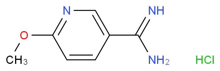 6-methoxypyridine-3-carboximidamide hydrochloride_分子结构_CAS_201937-22-6)