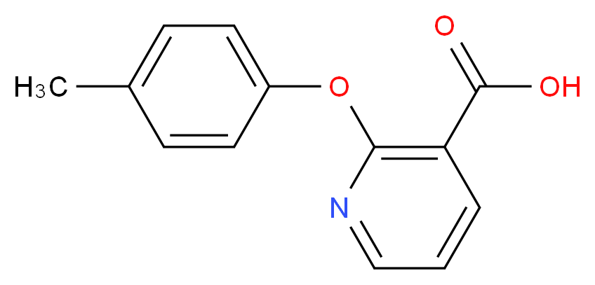 2-(4-methylphenoxy)pyridine-3-carboxylic acid_分子结构_CAS_54629-15-1