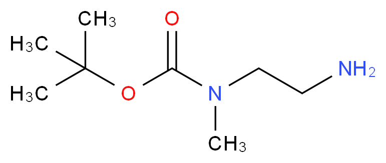 N-(2-Aminoethyl)-N-methyl-carbamic Acid 1,1-Dimethylethyl Ester_分子结构_CAS_121492-06-6)