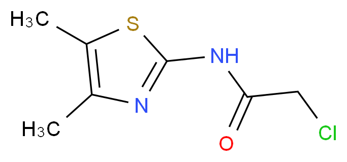 2-chloro-N-(dimethyl-1,3-thiazol-2-yl)acetamide_分子结构_CAS_50772-54-8)