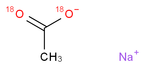 乙酸钠-18O2_分子结构_CAS_66012-98-4)