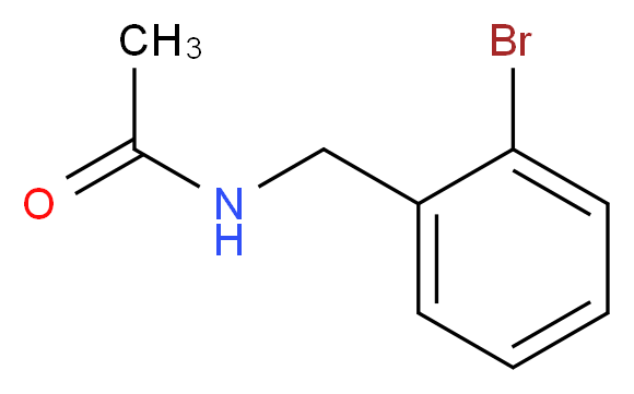 N-[(2-bromophenyl)methyl]acetamide_分子结构_CAS_74315-07-4